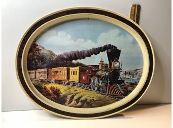 Metal American Express Train Serving Tray