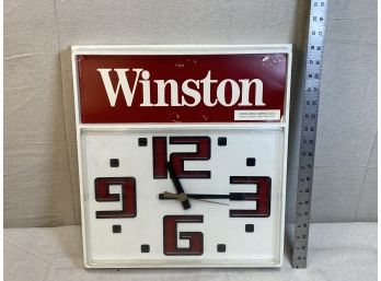 1980s Winston Advertisement Clock