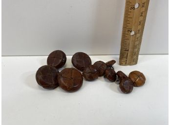 Vintage Leather Buttons