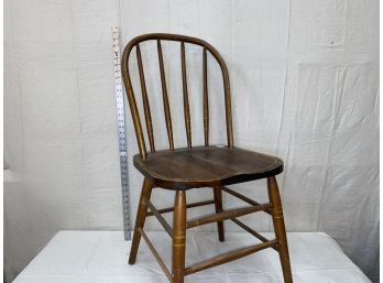 Vintage Wooden Chair With Painted Detailing