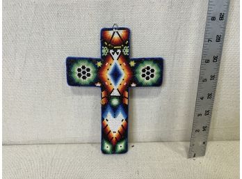 Beaded Cross Wall Hanging