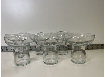 Set Of 6 Stemless Margarita Glasses
