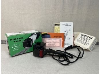 Vintage Lecctro-stik Waxer De Luxe Edition In Original Box