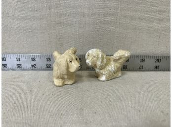 Vintage Tiny Dog Salt & Pepper Shakers