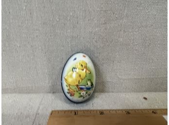Vintage Metal Egg Candy Duckling Egg