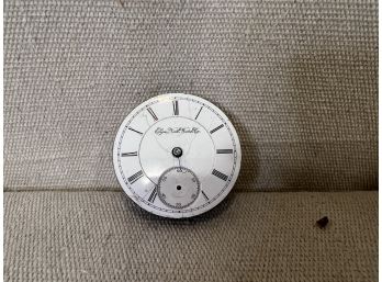 Vintage Watch Part With Engravings On Back