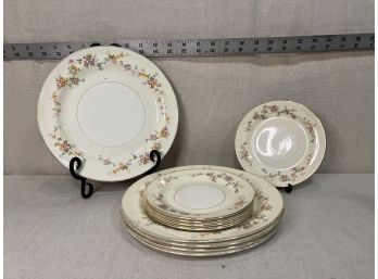 Vintage Eggshell Nautilus China Set: 5 Large Plates, 5 Small Plates
