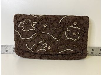Brown Lace Vintage Clutch