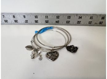 3 Bangle Charm Bracelets