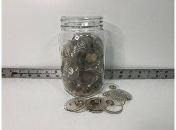 Large Jar Of Vintage Lenses