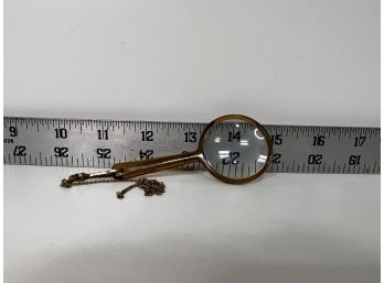 Vintage Magnifying Glass On Chain