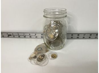 Small Jar Of Vintage Lenses