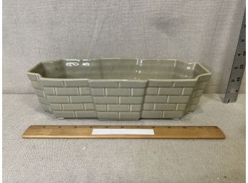 Ceramic Planter Brick Pattern