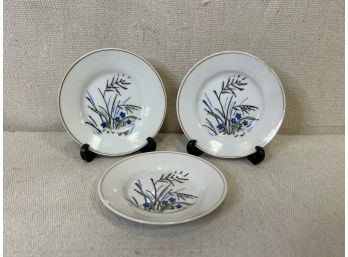 3 Vintage China Plates: Made In Japan