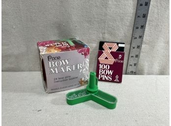 Vintage Pixie Bow Maker In Original Box