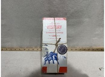 Vintage American History Civil War Summary Cards