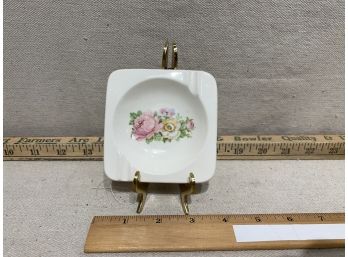Vintage Floral Ashtray