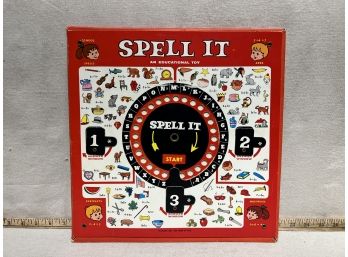 Vintage Spell It Educational Toy Board