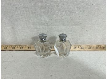 Vintage Salt & Pepper Shakers Geometric Shape
