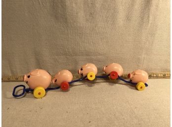 Vintage Fisher Price Pull Toy Pig Train