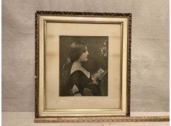Vintage Framed Art Print: Evensong By Jules Joseph Lefebvre