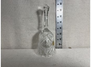 Vintage Crystal Bell Handcrafted In Yugoslavia