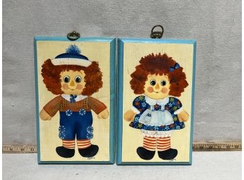 Vintage Raggedy Anne Wall Hangings