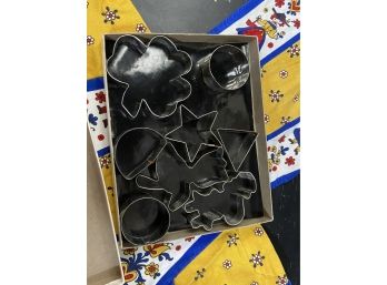 Vintage Cookie Cutter Set  / Child Size Apron From Switzerland