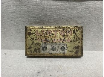 Vintage Rectangular Lipton Tea Tin
