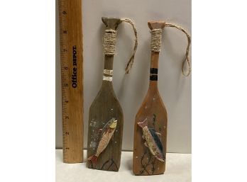 2 Hand-painted Paddles