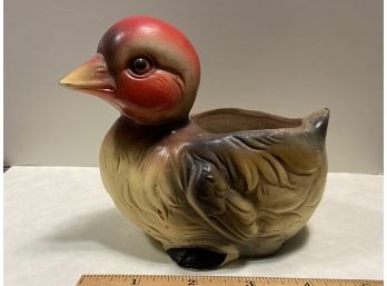 Colorful Vintage Duck Planter