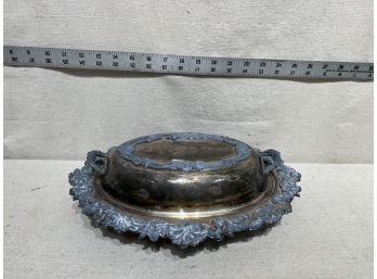 Vintage 'Silver' Covered Dish