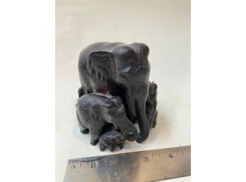 Family Of Elephants Sculpture