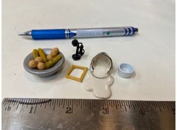 Lot Of Miniatures -spilled Pail Of Milk