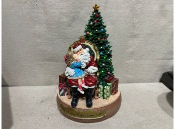 San Fransisco Music Box Company 'Santa Whispers Lighted Figure