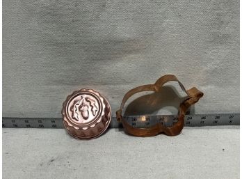 Vintage Acorn Jello Mold & Cookie Cutter