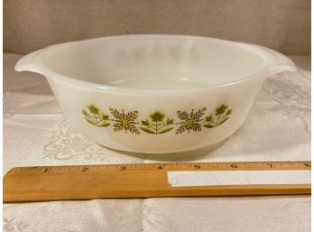 Pyrex Like - MCM Meadow Green Fire King Round Casserole