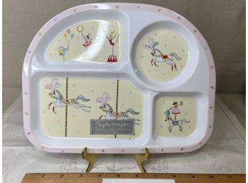 Sophie Allport 'fairground' Divide Plate For Kids.  Brand New!