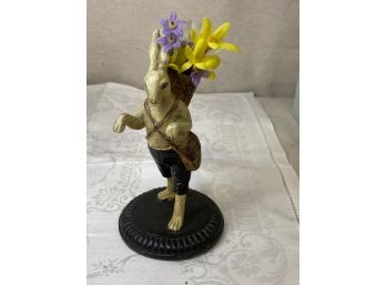 Resin Bunny With Backpack