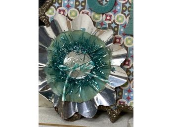 Art Banner With Vintage Decorations