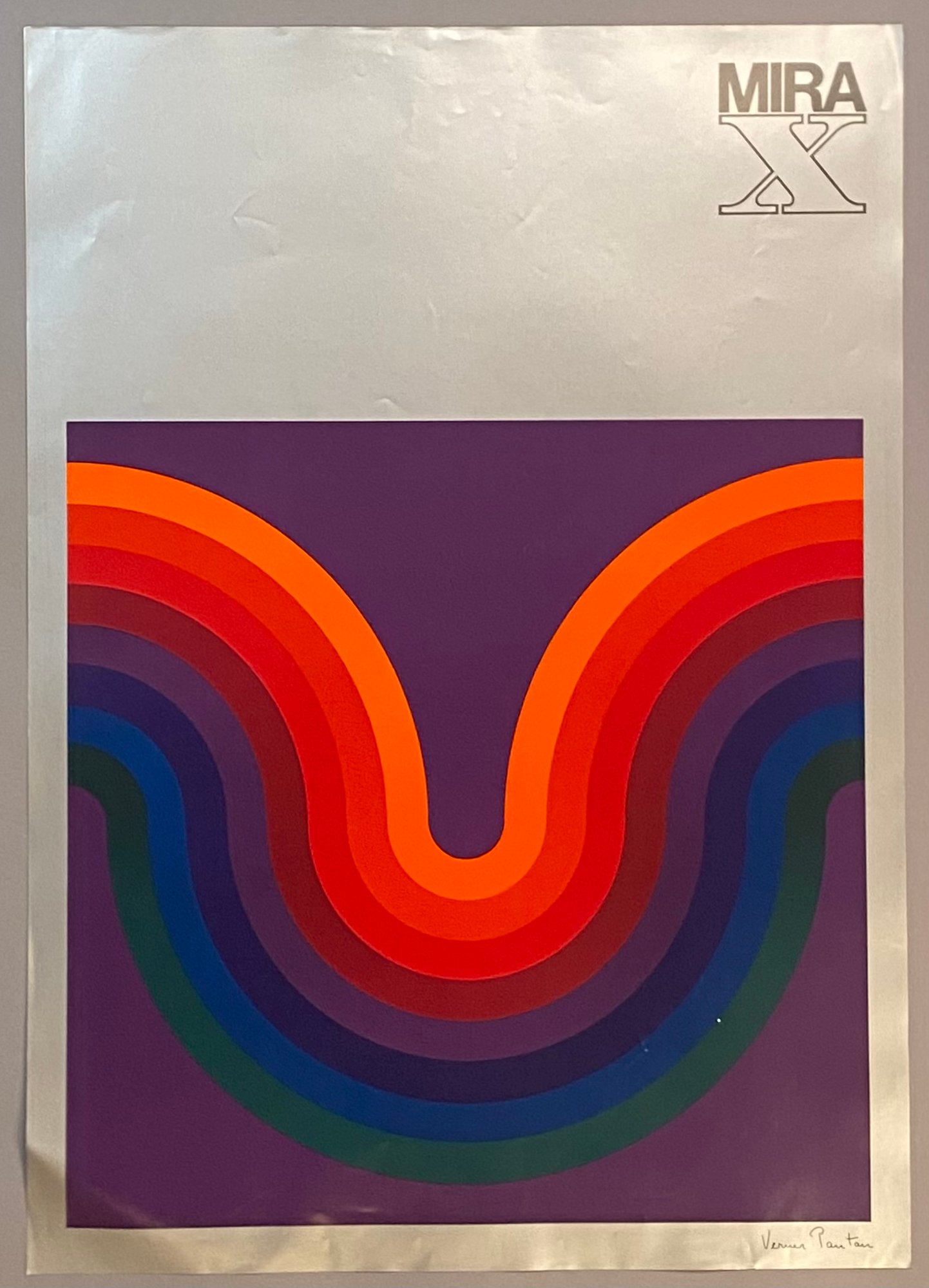 Verner Panton Mira X Poster Curves #4841 | Auctionninja.com
