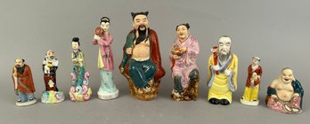 Nine Chinese Figurines