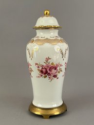 Porcelain Urn With Roses
