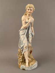 Large Porcelain Figure Of A Woman