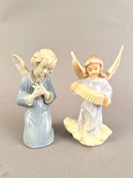 Two German Porcelain Angel Figurines