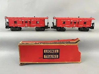 Two Lionel Radio Equipt Cars 6517 6517 O Gauge