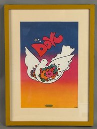 Peter Max Dove Poster