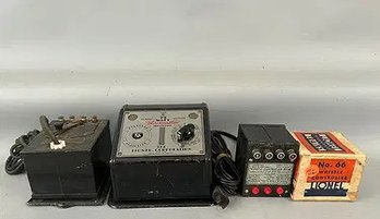 3 Pcs Lionel Transformers And Whistle Controller O Gauge