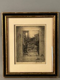 Leon Louis Dolice (NY/ Austria 1892-1960) Etching