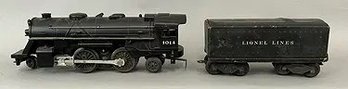 Lionel 1014 Steam Locomotive With Lionel Lines Tender